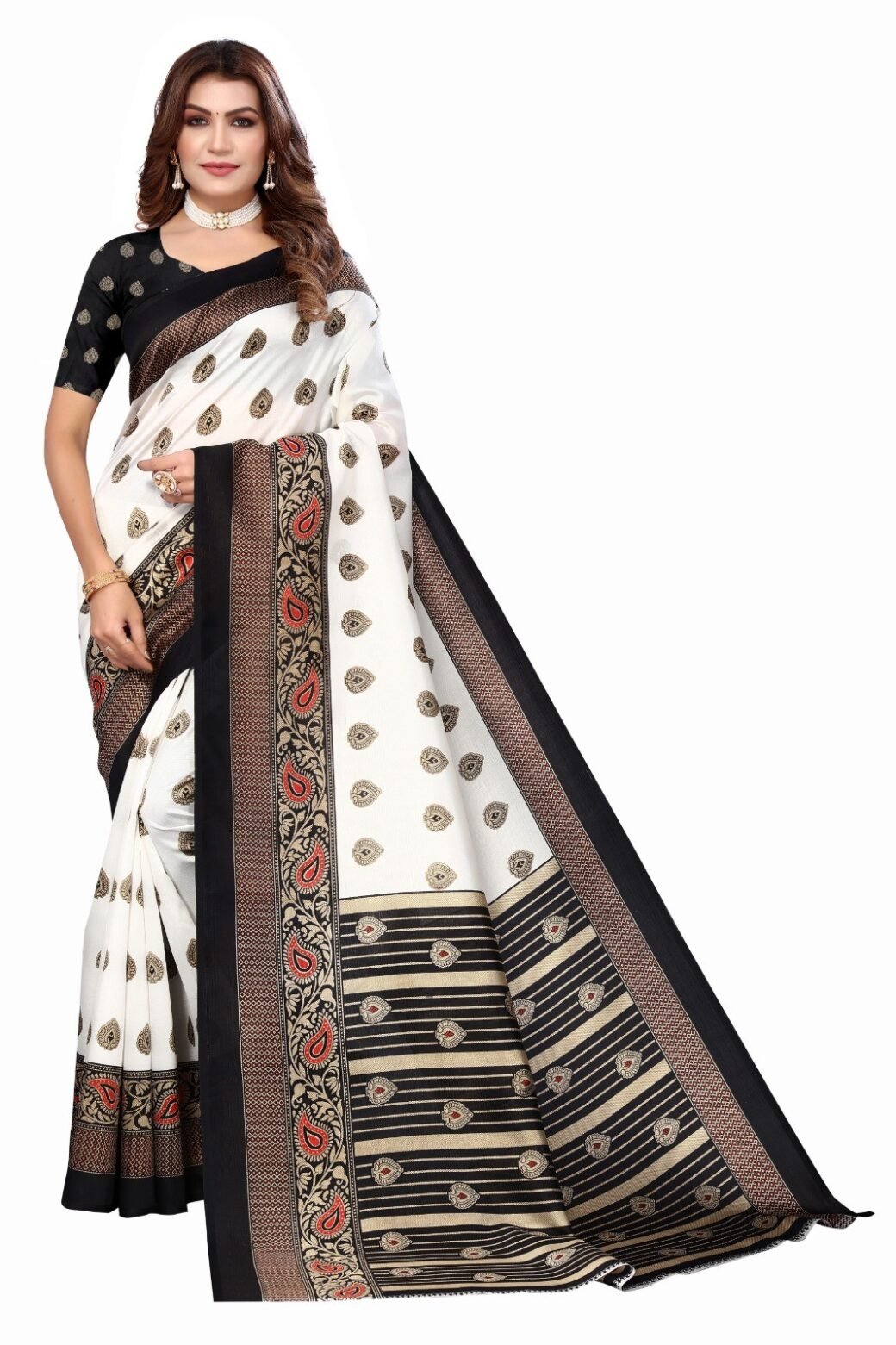 Ragular Wear Printed Art Silk Saree Collection