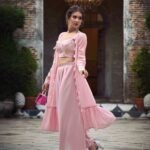 Dusty Pink Classy Indo Western With Stylish Koti