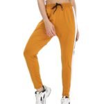 Dull Orange Casual Pant For Women