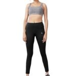Black Colour Polyester Solid Pattern Track Pant For Women's