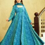 Blue Color Beautiful and Stylish Full Flair Gown for Women