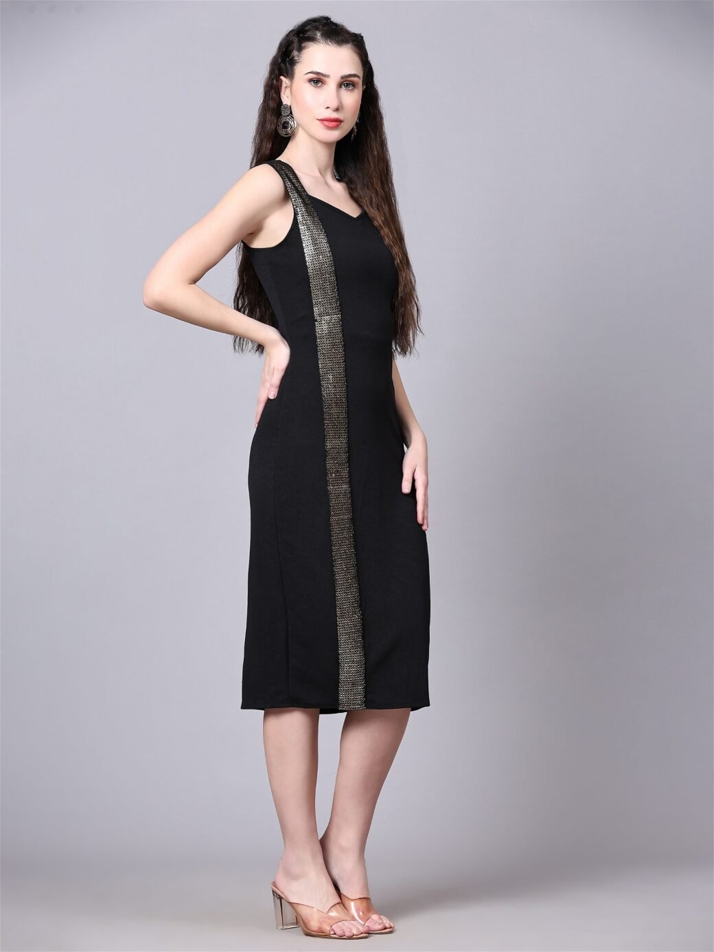 Women Bodycon Black Dress - Image 5