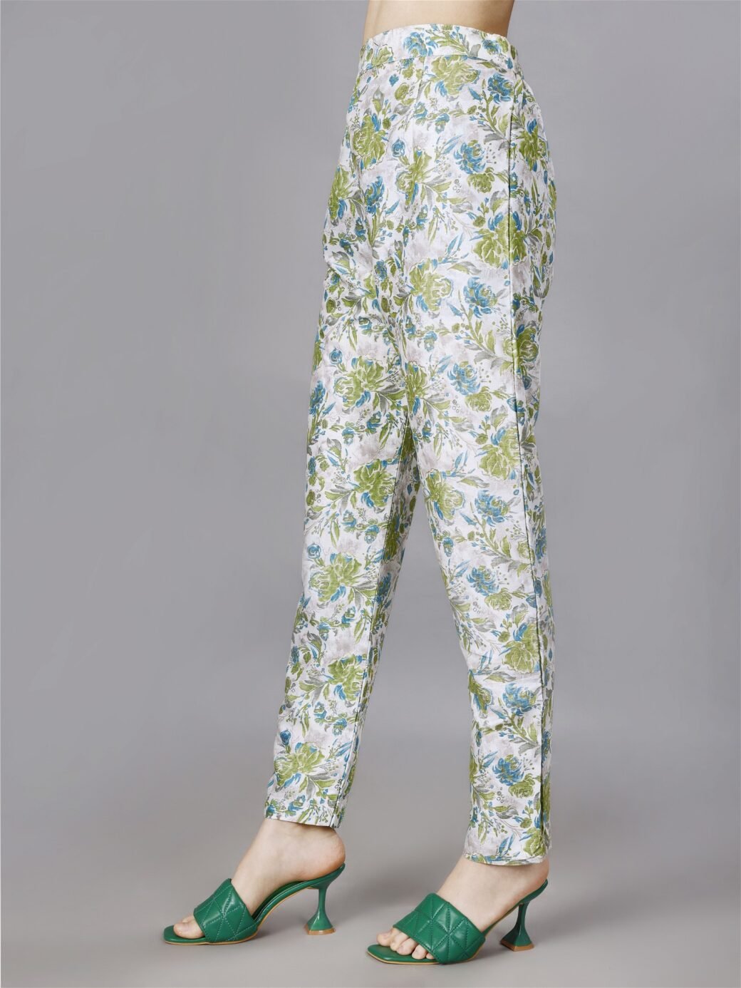 Printed Green2-Piece Shirt & Trousers Set - Image 5