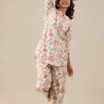 Regular Fit Floral Printed Kurta & Pants Co-Ord Set