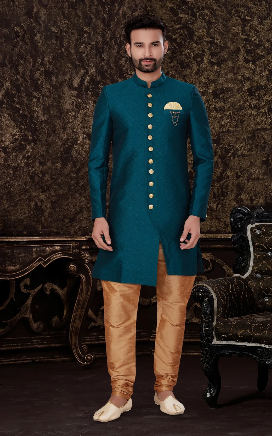 Exclusive Mens Sherwani With Dhoti